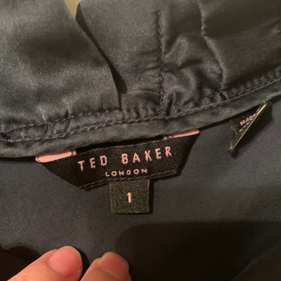 Ted Baker Navy Silk sleeveless top - Picture 5 of 6